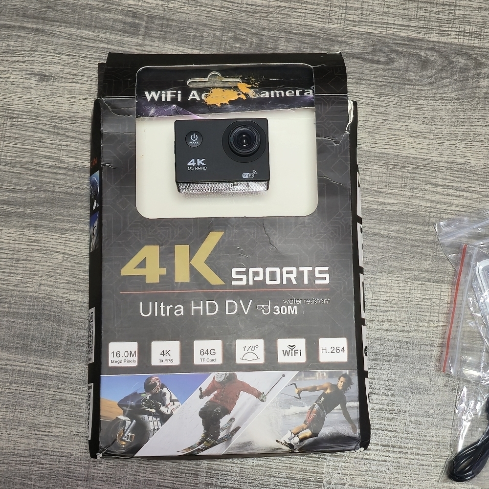 4K Sports 30M Water Resistant Camera 64G Wifi - Picture 6 of 7
